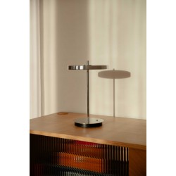 LED Πορτατίφ Μπαταρίας Επαναφορτιζόμενο Asteria Move Dimmable - Polished steel - by UMAGE