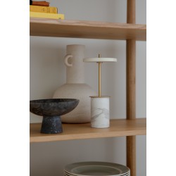 LED Πορτατίφ Portable από Μάρμαρο - Asteria Move Mini Dimmable - White marble by UMAGE