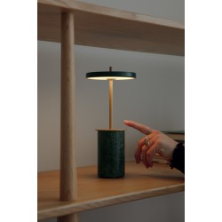 LED Πορτατίφ Portable από Μάρμαρο - Asteria Move Mini Dimmable - Green marble by UMAGE