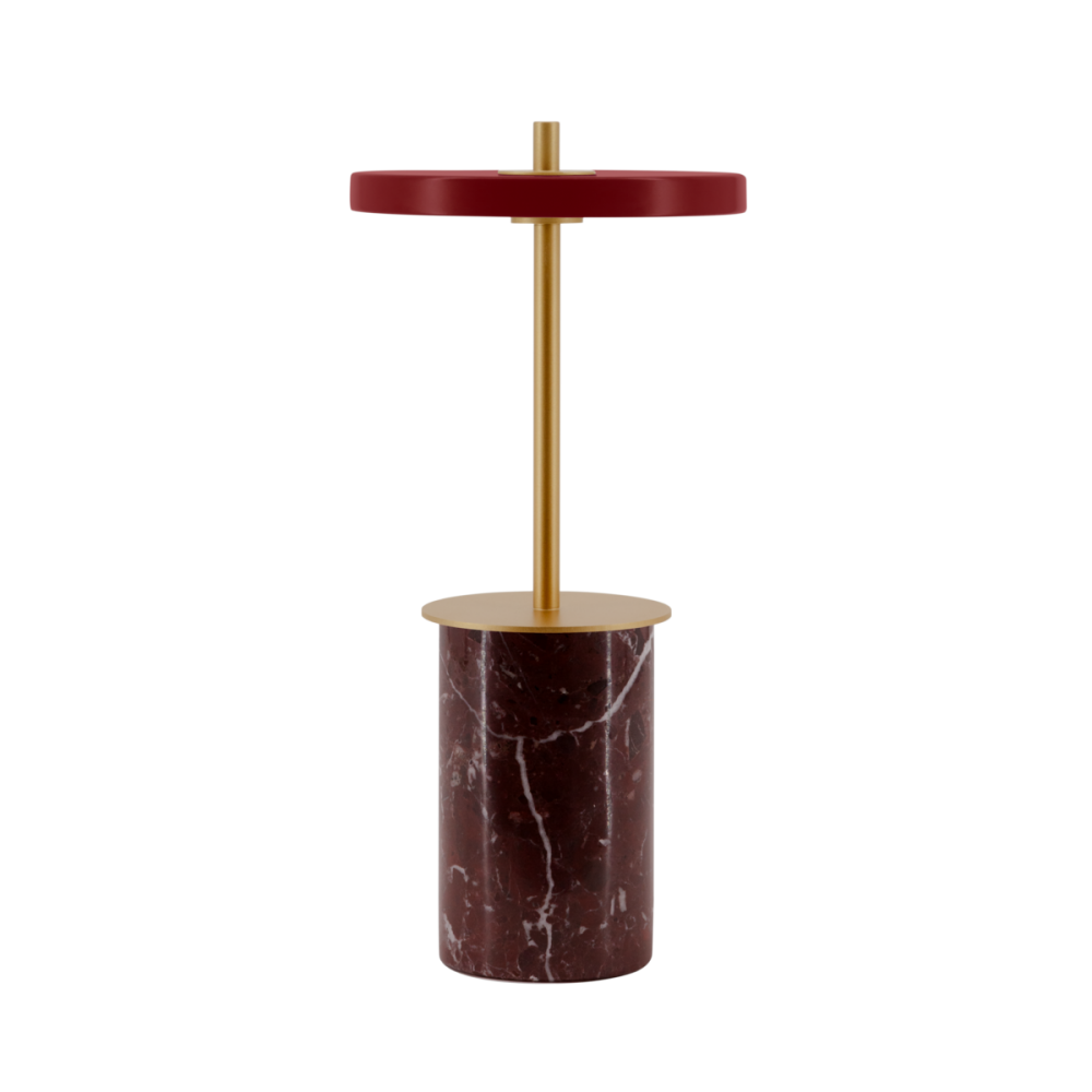 LED Πορτατίφ Portable από Μάρμαρο - Asteria Move Mini Dimmable - Red marble by UMAGE