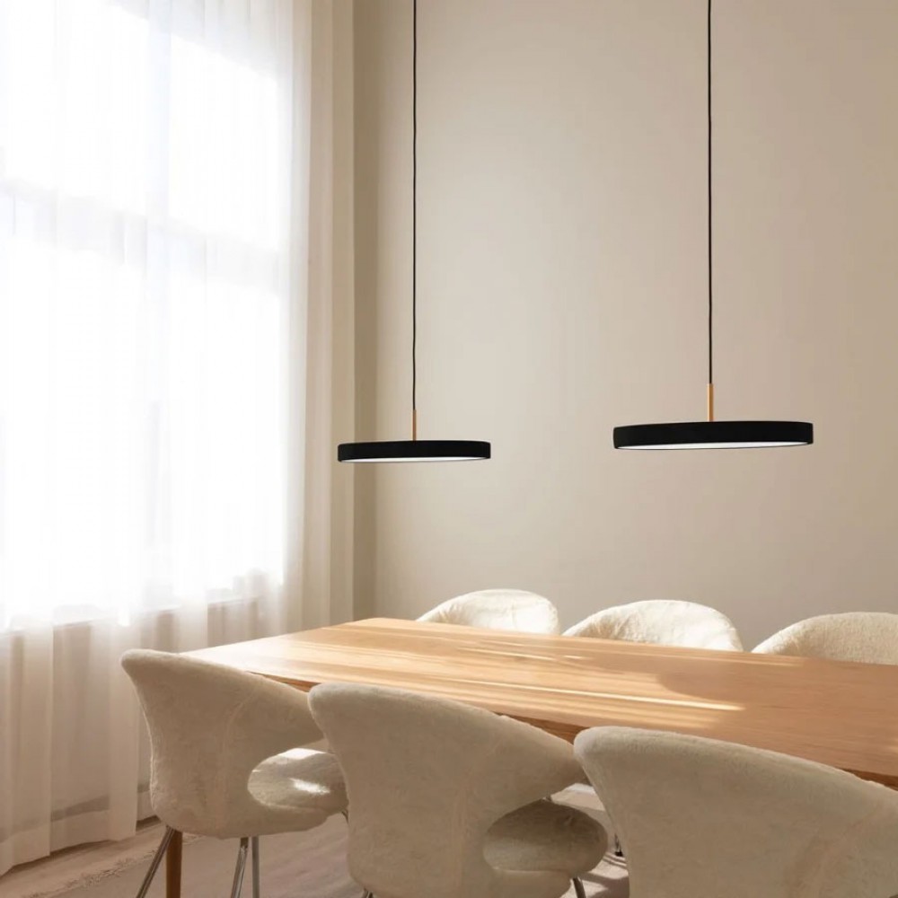 Κρεμαστό Φωτιστικό LED Asteria PLUS 28W CRI96 - Black Medium G43cm by UMAGE