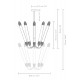 Φωτιστικό Οροφής 5xGU10 Lemon Squeeze Long - Plated brass - by UMAGE