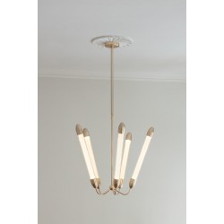 Φωτιστικό Οροφής 5xGU10 Lemon Squeeze Long - Plated brass - by UMAGE