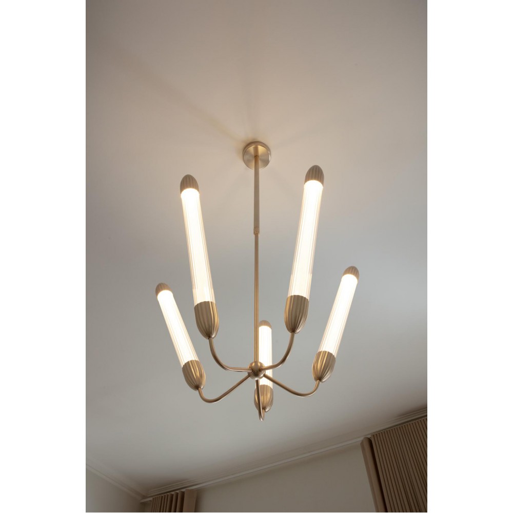 Φωτιστικό Οροφής 5xGU10 Lemon Squeeze Long - Plated brass - by UMAGE
