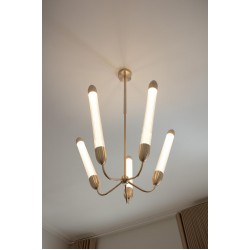 Φωτιστικό Οροφής 5xGU10 Lemon Squeeze Long - Plated brass - by UMAGE
