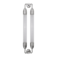 Φωτιστικό Τοίχου 2xGU10 Lemon Squeeze long double - Polished steel - by UMAGE