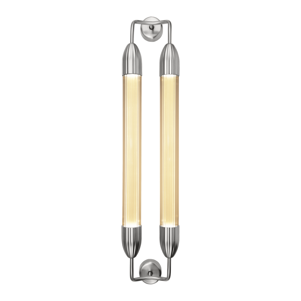 Φωτιστικό Τοίχου 2xGU10 Lemon Squeeze long double - Polished steel - by UMAGE