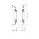 Φωτιστικό Τοίχου 1xGU10 Lemon Squeeze short single - Plated brass - by UMAGE