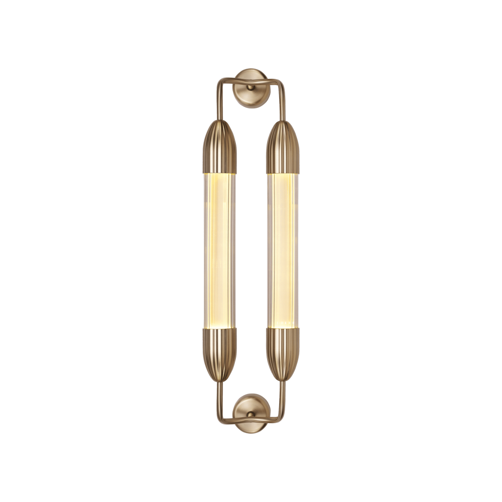 Φωτιστικό Τοίχου 2xGU10 Lemon Squeeze short double - Plated brass - by UMAGE