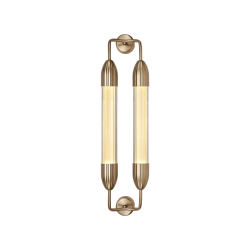 Φωτιστικό Τοίχου 2xGU10 Lemon Squeeze short double - Plated brass - by UMAGE