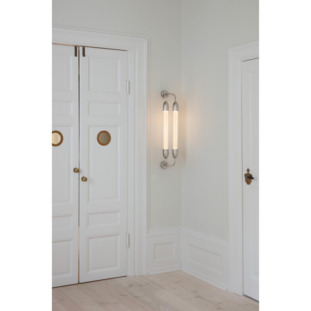 Φωτιστικό Τοίχου 2xGU10 Lemon Squeeze short double - Polished steel - by UMAGE