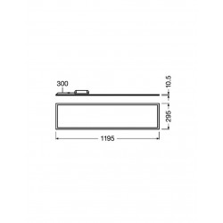 ΦΩΤΙΣΤΙΚΟ PANEL LED 120×30 48W 4000K 5090lm 120° AC100-240V BACKLIGHT ΑΛΟΥΜΙΝΙΟΥ ΛΕΥΚΟ PROFESSIONAL - UNIVERSE