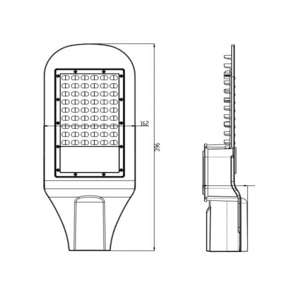 Φωτιστικό Δρόμου SMD LED 50W και Driver AC 100-240V IP66 - Universe