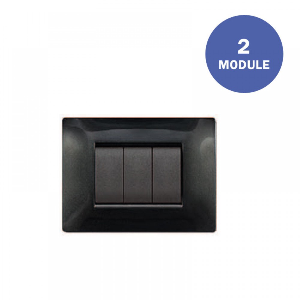 Πλαίσιο Διακόπτη 2ΣΤ Αστραφτερό Μαύρο MY LIFEQ - ELETTROCANALI