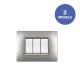 Πλαίσιο Διακόπτη 2ΣΤ Αλουμινίου Ανοιχτό MY LIFEQ - ELETTROCANALI Πλαίσιο Διακόπτη 2ΣΤ Αλουμινίου Ανοιχτό MY LIFEQ - ELETTROCANALI