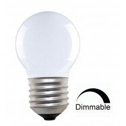 LED Λάμπα Filament G45 4W Θερμό E27 Γαλακτερή DIMMABLE Universe