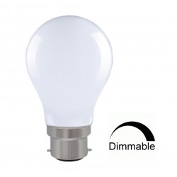 LED Λάμπα Filament A60 7.5W Θερμό B22 Γαλακτερή DIMMABLE Universe