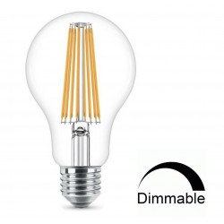 LED Λάμπα Filament A60 14W Θερμό E27 Διάφανη DIMMABLE Universe