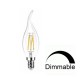 LED Λάμπα Filament Κεράκι 6W Θερμό E14 Διάφανη DIMMABLE Universe LED Λάμπα Filament Κεράκι 6W Θερμό E14 Διάφανη DIMMABLE Universe