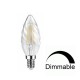 LED Λάμπα Filament Κεράκι 6W Θερμό E14 Διάφανη DIMMABLE Universe