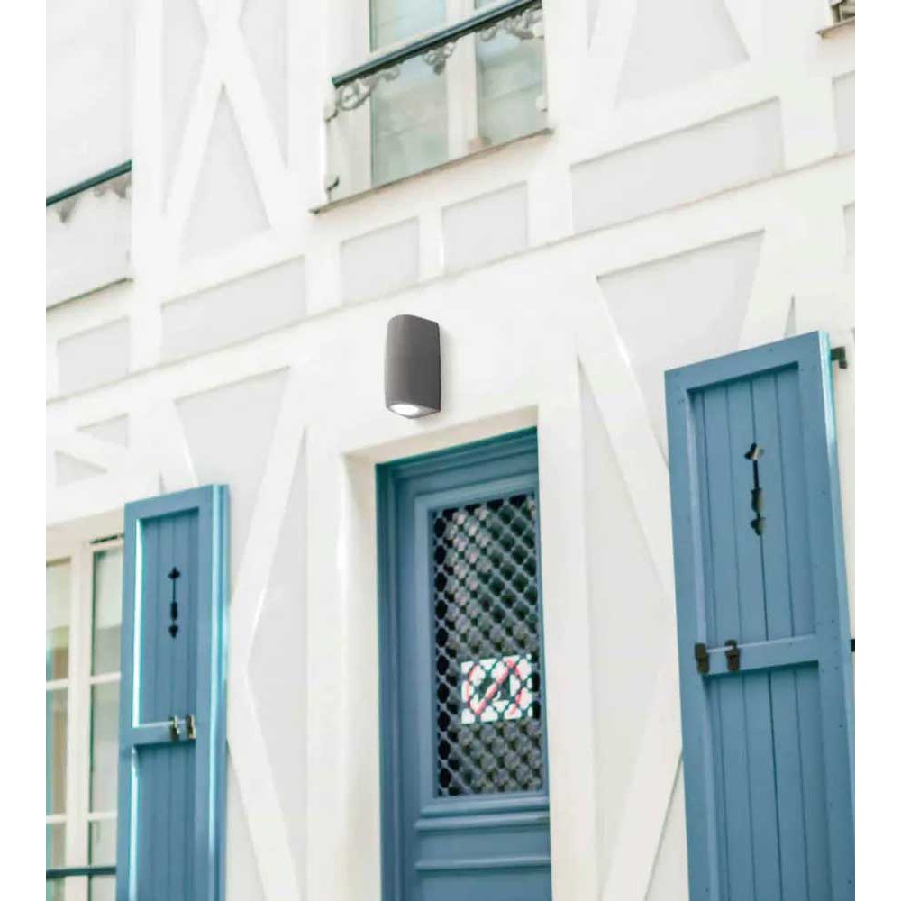 Απλίκα Εξωτερικού Χώρου Από Ρητίνη Γκρι LED 1 X 3,5W GU10 IP55 - MARTA 90 FUMAGALLI