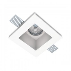 Γύψινο Χωνευτό Σποτ Οροφής Τετράγωνο 120x120mm 1x GU10 max 50W D611 - UNIVERSE