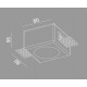 Γύψινο Χωνευτό Σποτ Οροφής Τετράγωνο 80x80mm 1x GU10 max 50W D653 - UNIVERSE