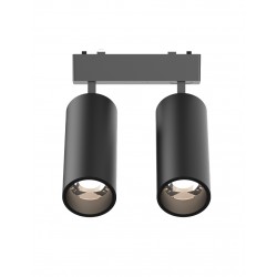 Slim 48V Magnetic Double Track Spot Light 2x9W Ra90 για ΡΑΓΑ SLIM ΜΑΥΡΟ - UNIVERSE