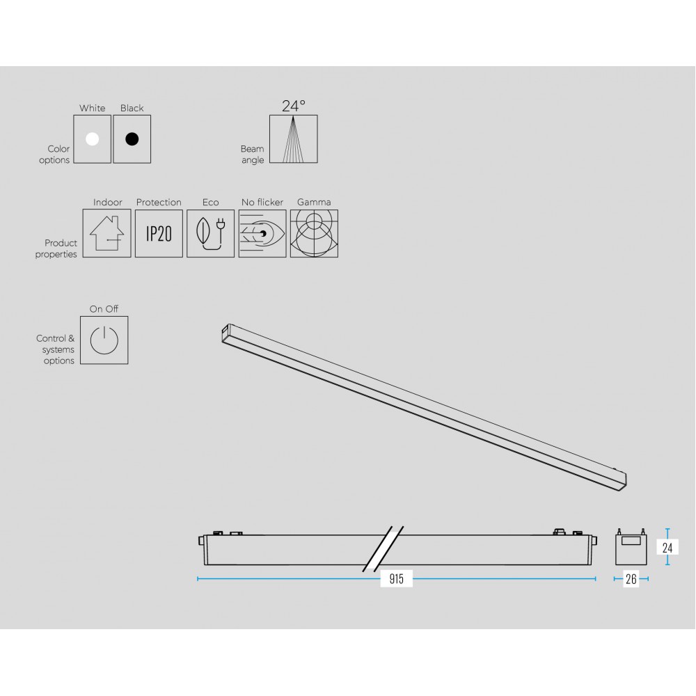 Slim 48V Magnetic Flood Light 24 μοιρών 30W Ra90 για ΡΑΓΑ SLIM ΜΑΥΡΟ - UNIVERSE Slim 48V Magnetic Flood Light 24 μοιρών 30W Ra90 για ΡΑΓΑ SLIM ΜΑΥΡΟ - UNIVERSE