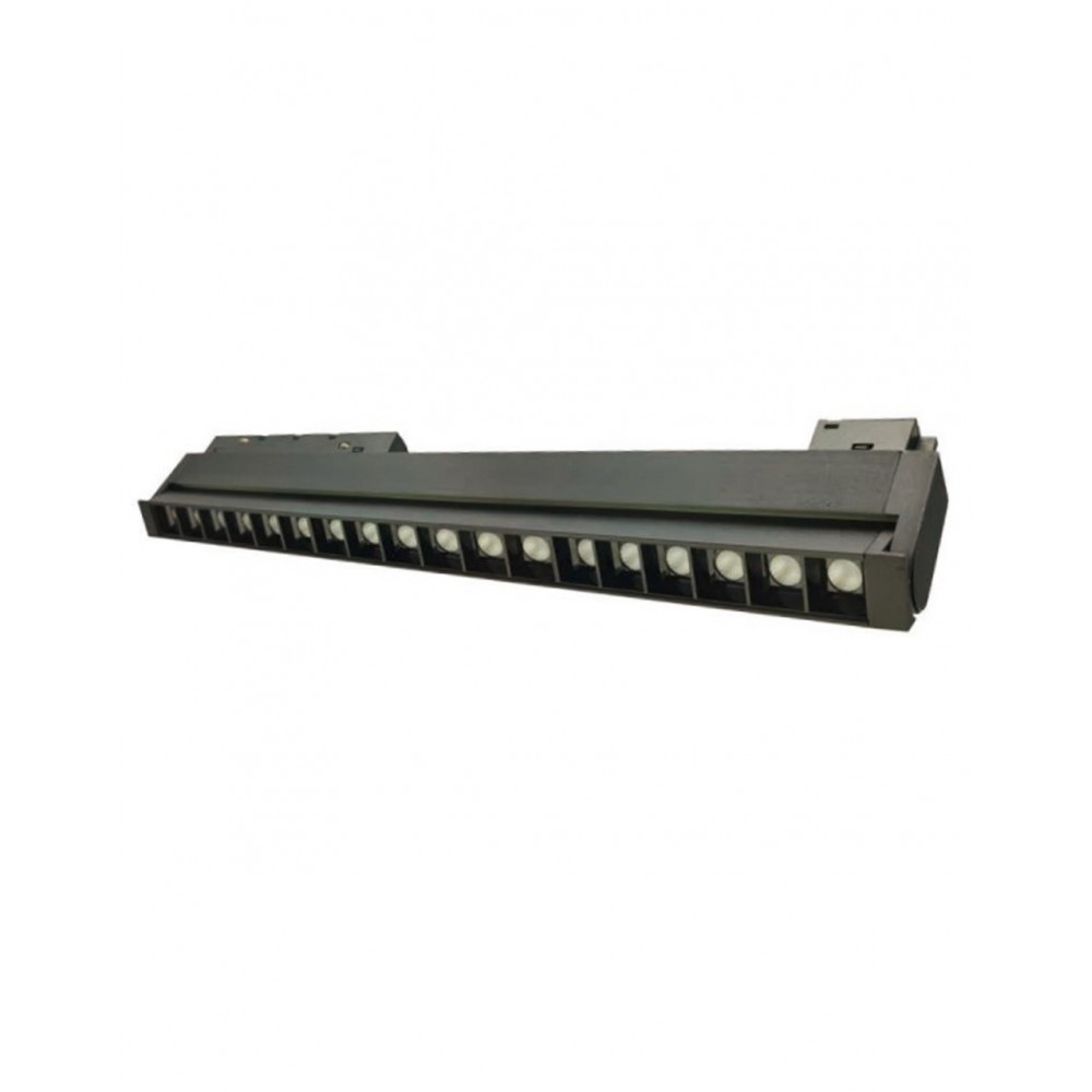 Standard 48V Magnetic Folding Light 18W RA90 Osram Led Για ΜΑΓΝΗΤΙΚΗ ΡΑΓΑ Χωνευτή Standard 48v Μαύρο - UNIVERSE