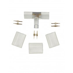 Ενδιάμεσος Σύνδεσμος T / 2 Καλωδίων PVC Διάφανο για Neon Flex - Universe