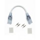 CABLE CONNECTOR - FLAT ΣΥΝΔΕΣΜΟΣ 2 ΚΑΛΩΔΙΩΝ ΓΙΑ TAINIA LED ΜΟΝΟΧΡΩΜΗ UNIVERSE