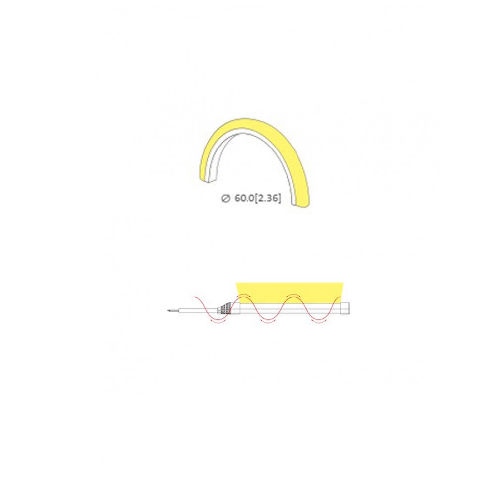 FLAT 90 TAINIA LED SMD 8.2W 220-240V 120° IP65 DIMMABLE - UNIVERSE Ουδέτερο Λευκό