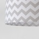 Κρεμαστό Φωτιστικό - Chevron Grey - 1 x E27 VEIS Κρεμαστό Φωτιστικό - Chevron Grey - 1 x E27 VEIS