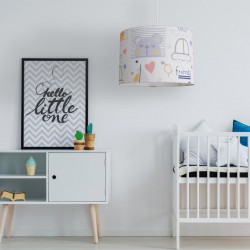 Κρεμαστό Παιδικό Φωτιστικό - Bear Friends - 1 x E27 VEIS