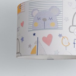 Κρεμαστό Παιδικό Φωτιστικό - Bear Friends - 1 x E27 VEIS