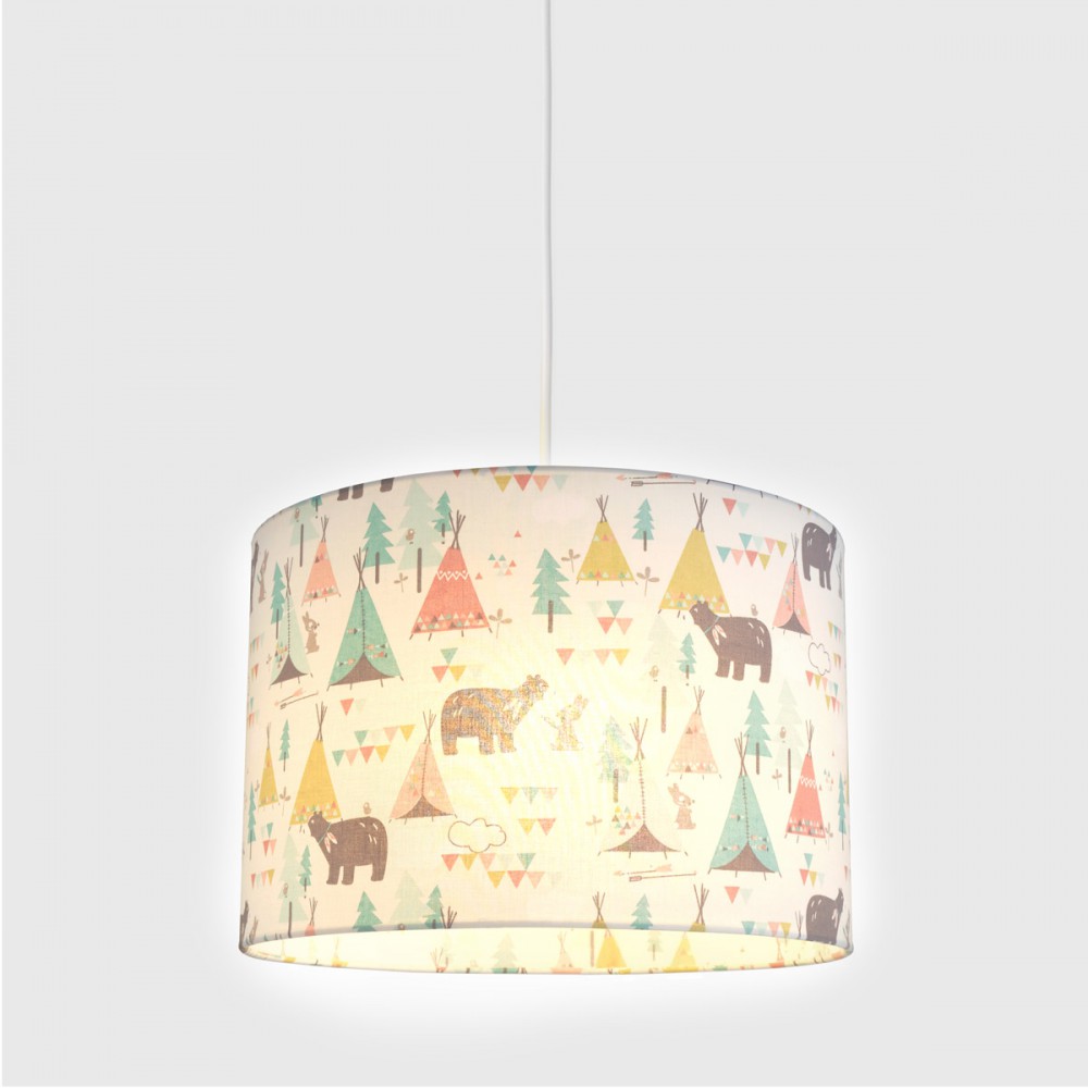 Παιδικό φωτιστικό οροφής Teepee Bears - 1 x E27 VEIS Παιδικό φωτιστικό οροφής Teepee Bears - 1 x E27 VEIS