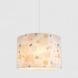 Παιδικό φωτιστικό οροφής Pink Elephants - 1 x E27 VEIS