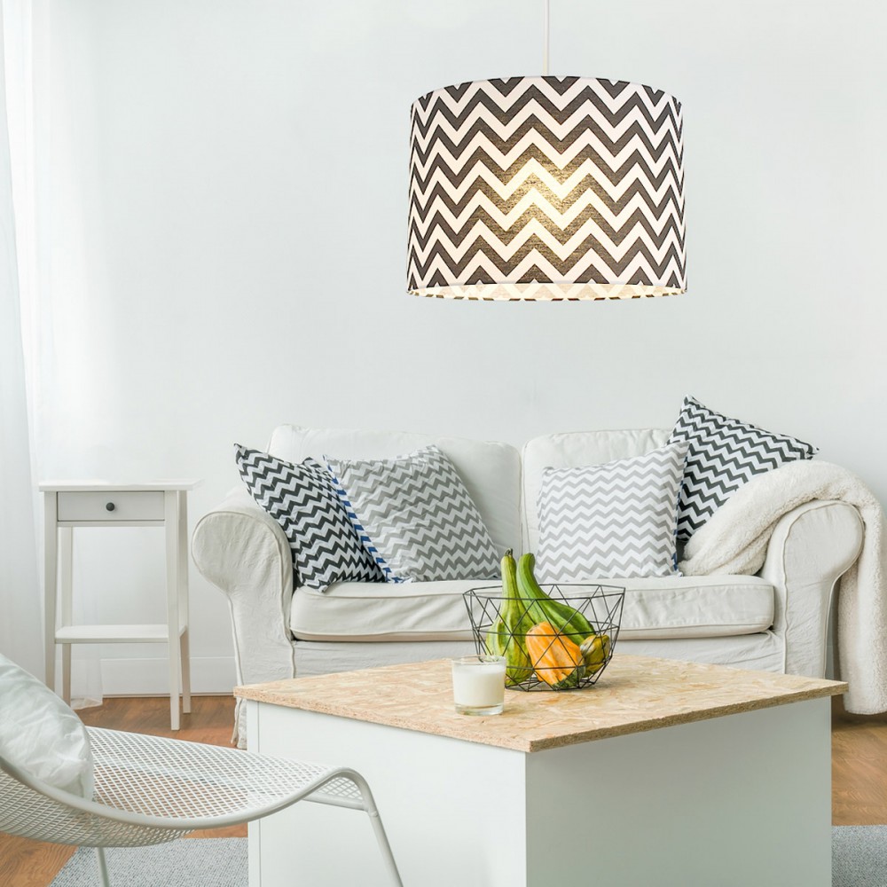 Κρεμαστό φωτιστικό Chevron Black - 1 x E27 VEIS