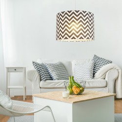 Κρεμαστό φωτιστικό Chevron Black - 1 x E27 VEIS