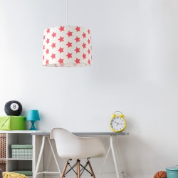 Παιδικό φωτιστικό οροφής Big Stars Red - 1 x E27 VEIS