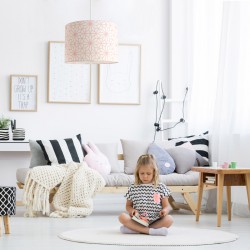 Παιδικό φωτιστικό Geometric Floral Pink - 1 x E27 VEIS Παιδικό φωτιστικό Geometric Floral Pink - 1 x E27 VEIS