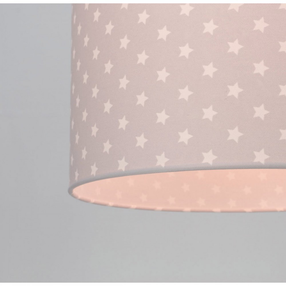 Κρεμαστό Παιδικό Φωτιστικό - Stars Grey - 1 x E27 VEIS