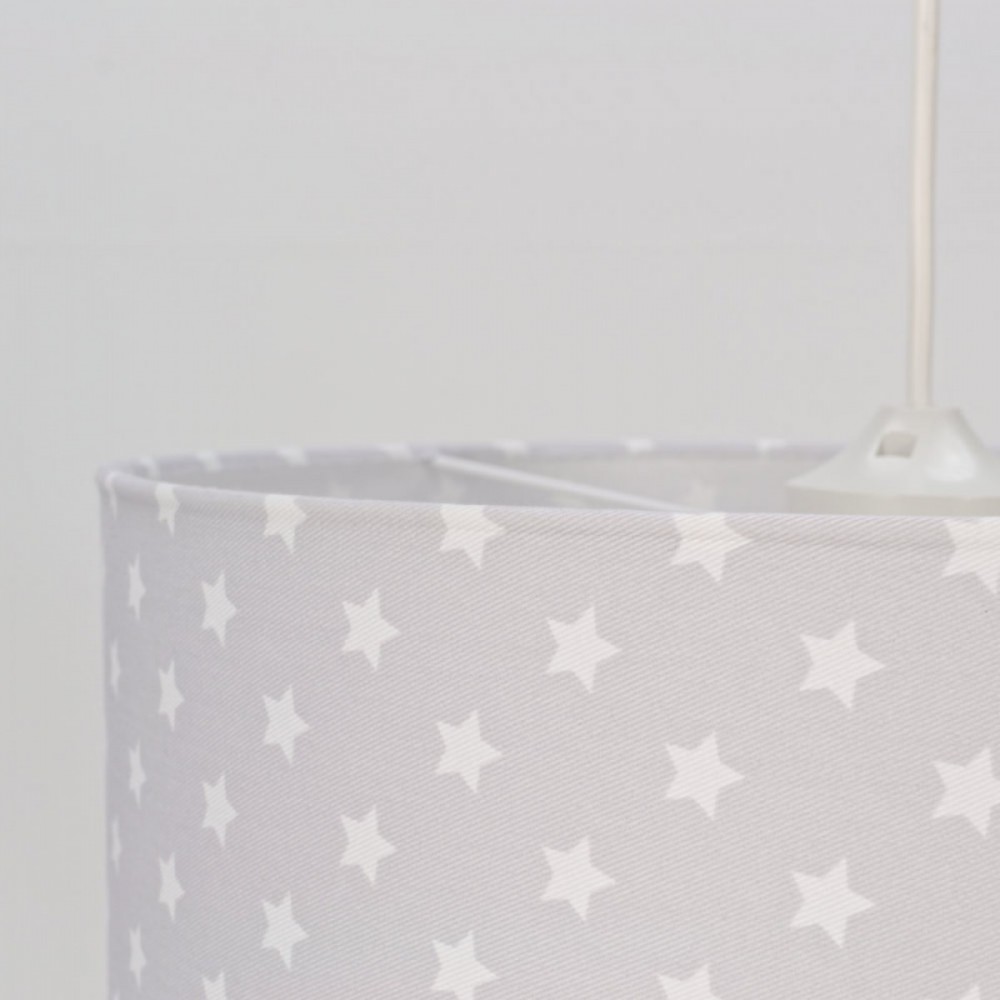 Κρεμαστό Παιδικό Φωτιστικό - Stars Grey - 1 x E27 VEIS