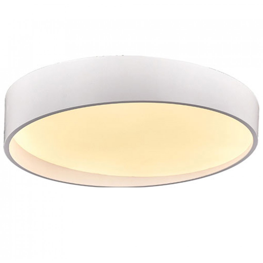 LED Πλαφονιέρα Μεταλλική Σε Λευκό Ματ Χρώμα 64W Φ60cm - Zambelis Lights