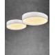LED Πλαφονιέρα Μεταλλική Σε Λευκό Ματ Χρώμα 64W Φ60cm - Zambelis Lights