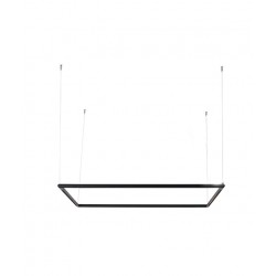 LED Κρεμαστό Φωτιστικό Κινούμενος Σωλήνας Σε Λευκό ή Μαύρο 150x150cm 80W - ZAMBELIS LIGHTS