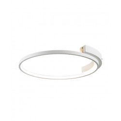LED Πλαφονιέρα Στρογγυλή από Μέταλλο Σε Λευκό Χρώμα 31W - Zambelis Lights