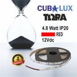 Ταινία Led Αυτοκόλλητη 4.8W 12V IP20 TΩRA COLORS 5 μέτρα ΚΟΚΚΙΝΟ CUBALUX