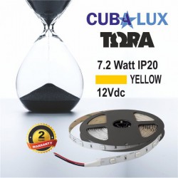 Ταινία Led Αυτοκόλλητη 7.2W 12V IP20 TΩRA COLORS 5 μέτρα ΚΙΤΡΙΝΟ CUBALUX